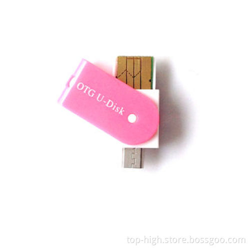 2014 new product 2-in-1 OTG card reader microSD